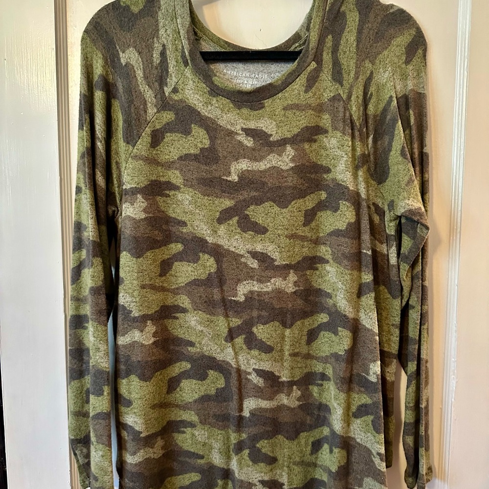 American Eagle Outfitters Camouflage Tee